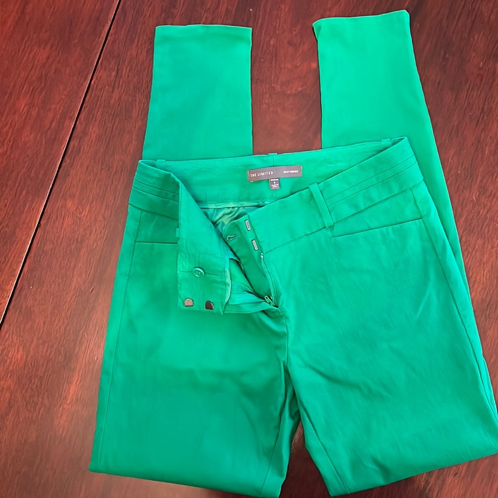 The Limited Exact Stretch green slim pants